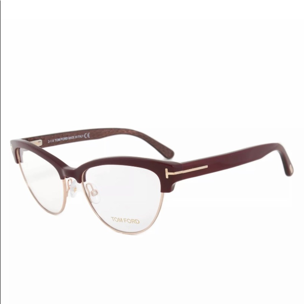 Tom Ford Cats Eye TF5365 005 Black/Purple Rx Frame